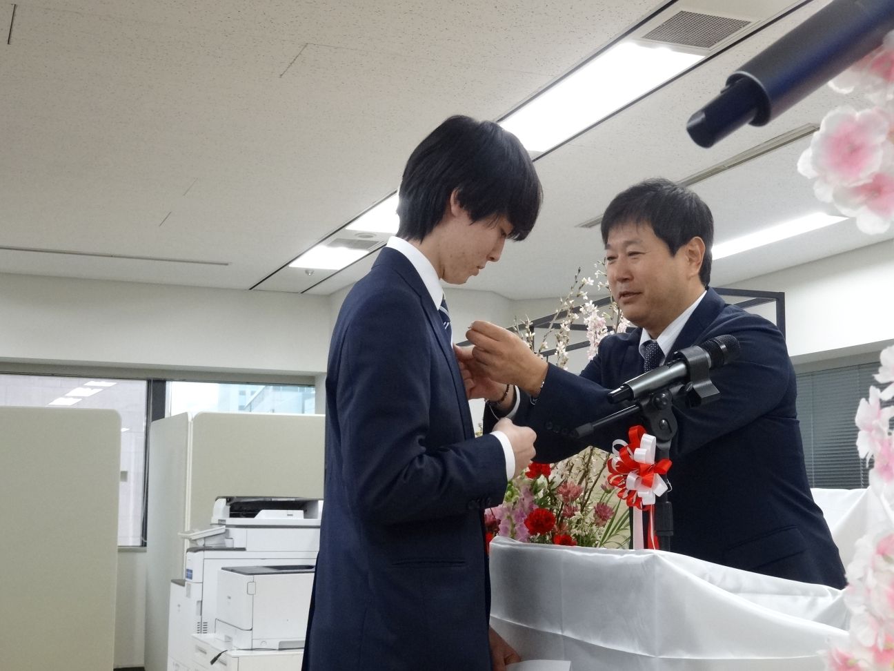 入社式